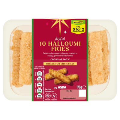 ASDA 10 Joyful Halloumi Fries 170g thumbnail 2