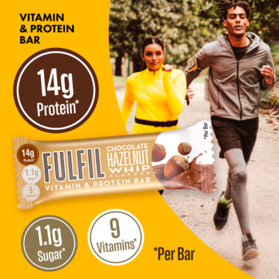 FULFIL Chocolate Hazelnut Whip Flavour Vitamin & Protein Bar 40g thumbnail 3