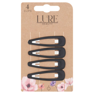 4 Snap Clips Black