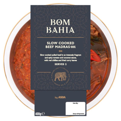 Bom Bahia by ASDA Slow Cooked Beef Madras 400g