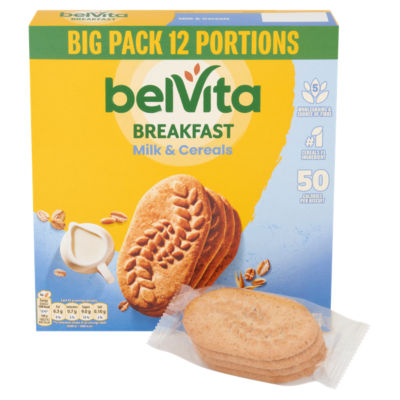 Milk & Cereals Biscuits Snack Bars Multipack 540g (12 x 45g) thumbnail 3