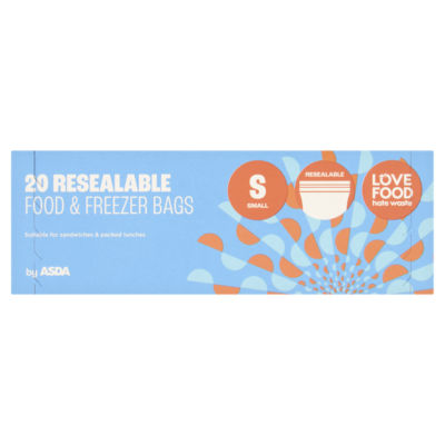 20 Small Resealable Food & Freezer Bags thumbnail 2