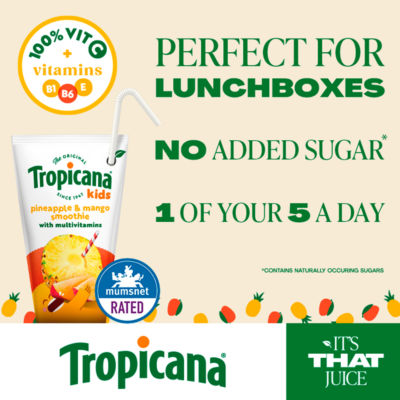 Kids Pineapple & Mango Lunchbox Smoothie 4 x 150ml thumbnail 3