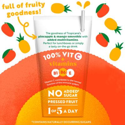 Kids Pineapple & Mango Lunchbox Smoothie 4 x 150ml thumbnail 4