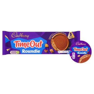 Timeout Roundie 150g Milk Chocolate Wafer Biscuit Bars Multipack (5x 30g bars) 150 g thumbnail 3