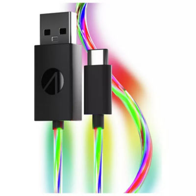 2m Light Up LED Twin Play & Charge Cables (USB-C)
