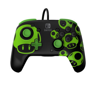 Rematch Wired Controller: 1-Up Glow in the Dark for Nintendo Switch