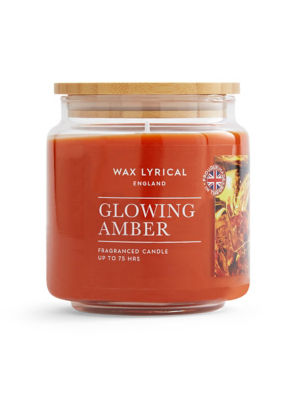 Medium Jar Glowing Amber