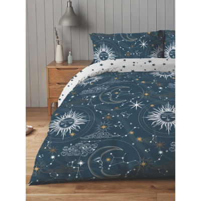 Celestial Cotton Rich Reversible Duvet Set - Single