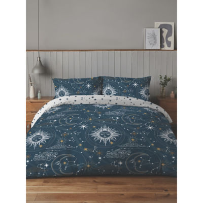 Celestial Cotton Rich Reversible Duvet Set - Single thumbnail 3