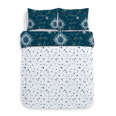 Celestial Cotton Rich Reversible Duvet Set - Single thumbnail 4