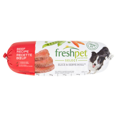 Chunky Beef with Carrots & Peas Fresh Dog Food Roll 680g thumbnail 2