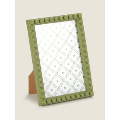 Green Beaded Frame 6 x 4 Inch