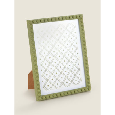 Green Beaded Frame 7 x 5 Inch