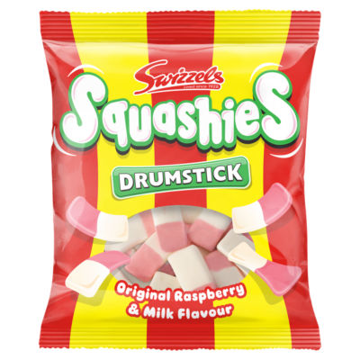 Squashies Original Raspberry & Milk 140g thumbnail 2