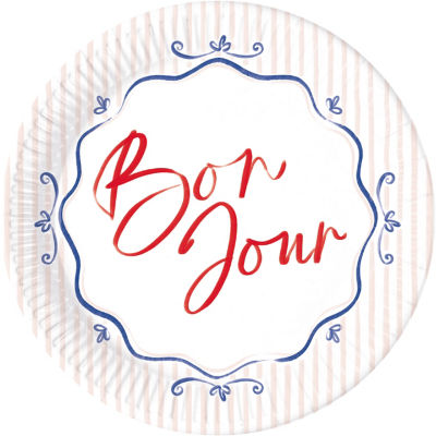 Bonjour Paper Plates