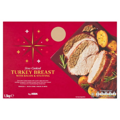 Slow Cooked Turkey Breast with Bacon and Stuffing 1.3kg thumbnail 2