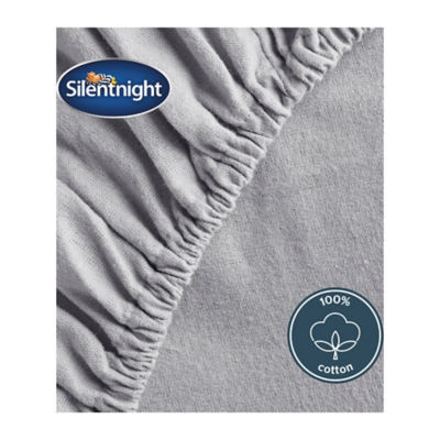 Grey Brushed Cotton Fitted Sheet - King thumbnail 4