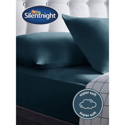Teal Brushed Cotton Fitted Sheet - King thumbnail 3