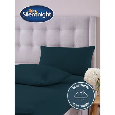Teal Brushed Cotton Fitted Sheet - King thumbnail 5