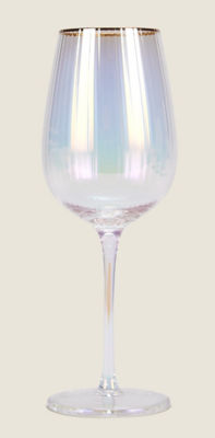 Iridescent Ribbed Wine Glass thumbnail 2