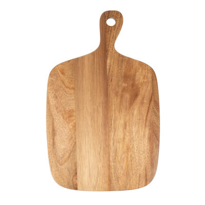 Natural Acacia Serving Platter With Handle