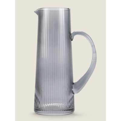 Grey Ribbed Jug thumbnail 2