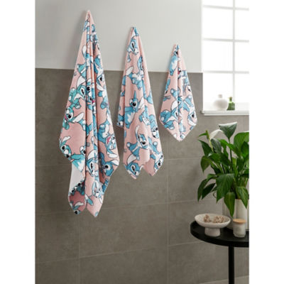 Stitch Coral Printed Bath Towel