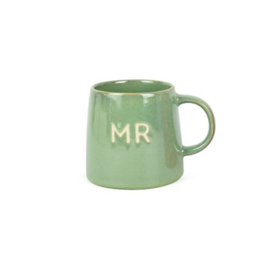 Green Reactive Glaze ‘Mr’ Mug thumbnail 2