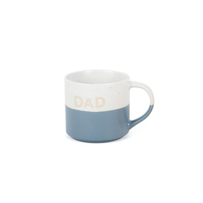 Blue & White Reactive Glaze 'Dad' Mug thumbnail 2