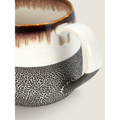 Black Reactive Glaze Bubble Mug thumbnail 3