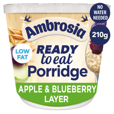 Ready to Eat Porridge Oat Cereal Pot Apple & Blueberry Layer 210g thumbnail 2