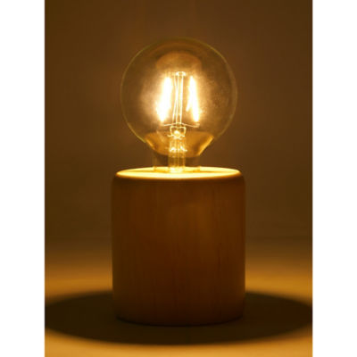 Natural Pale Wood Base Table Lamp thumbnail 3