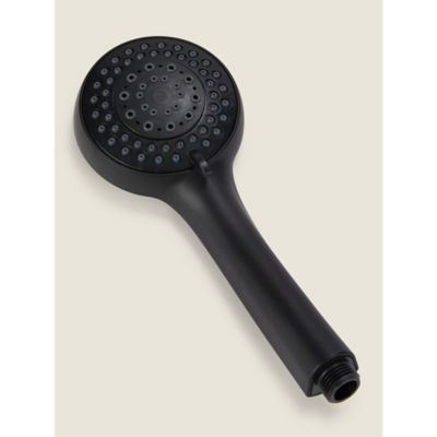 Black 3-Function Shower Head thumbnail 2