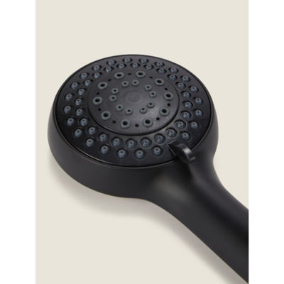 Black 3-Function Shower Head thumbnail 3