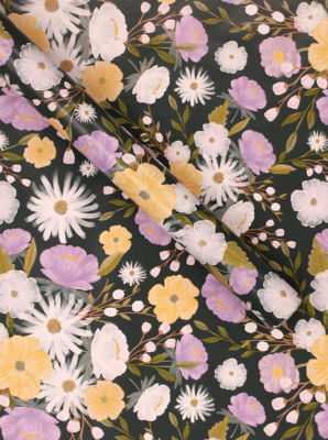 Green Floral Rollwrap