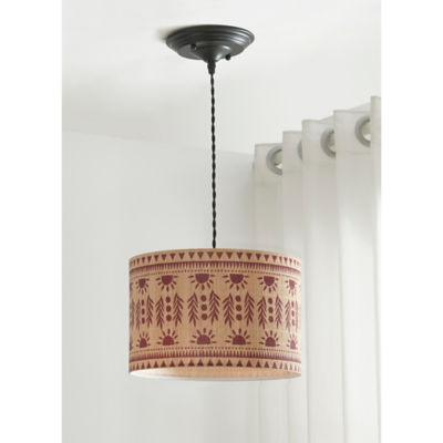 Natural Block Printed Bamboo Shade thumbnail 3
