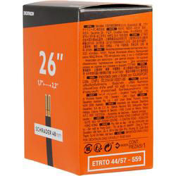 Bike Inner Tube - Schrader (26x1.7-2.2)