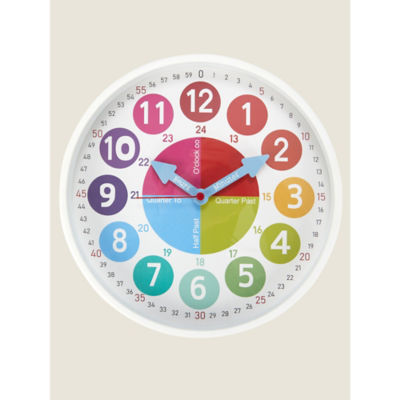 White Kids Wall Clock thumbnail 2