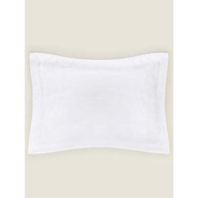White Luxuriously Soft 100% Cotton 400 Thread Count Oxford Pillowcase