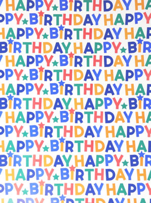George Happy Birthday Text Rollwrap thumbnail 3