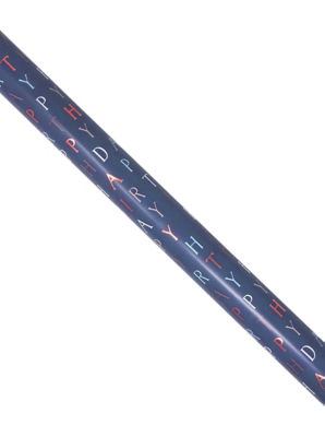 Navy Text Rollwrap