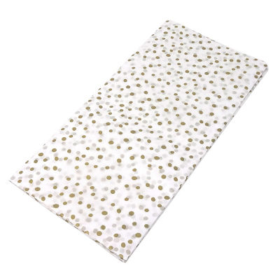 Gold Spot on White Tissue Paper