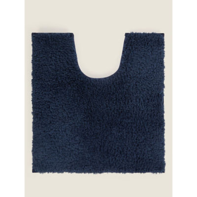 Navy Super-Soft Cotton Pedestal Mat