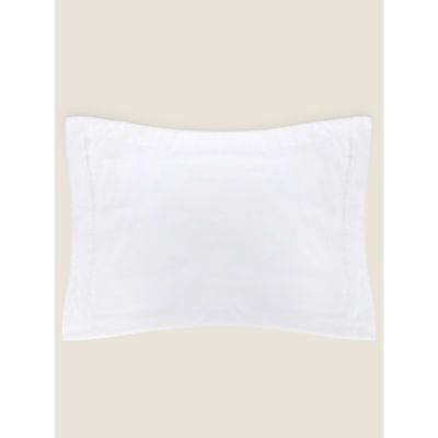 White Luxuriously Soft 100% Cotton 800 Thread Count Oxford Pillowcase thumbnail 2