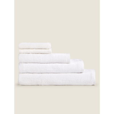 2 Pack 100% Cotton White Face Cloths thumbnail 2