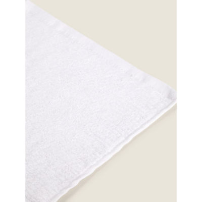 2 Pack 100% Cotton White Face Cloths thumbnail 3