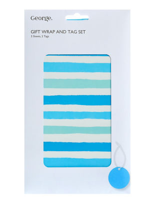 Blue Multi Stripe Flatwrap thumbnail 2