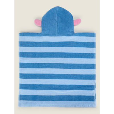 Stitch Print Cotton Poncho thumbnail 3