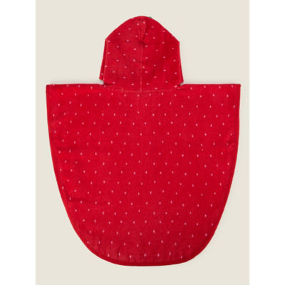 Pink Strawberry Cotton Poncho thumbnail 3
